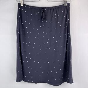 Madewell Drawstring Mini Slip Skirt in Night Stars Size 2